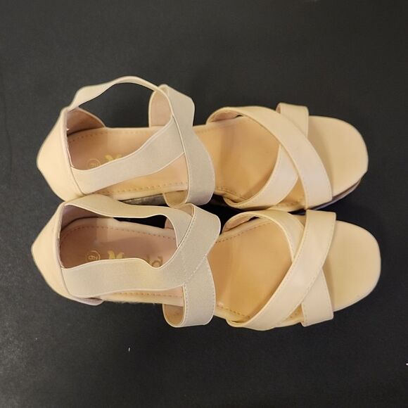 MUDD HIGH HEEL PLATFORM ESPADRILLES WEDGE OPEN TOE SANDAL - Picture 7 of 15